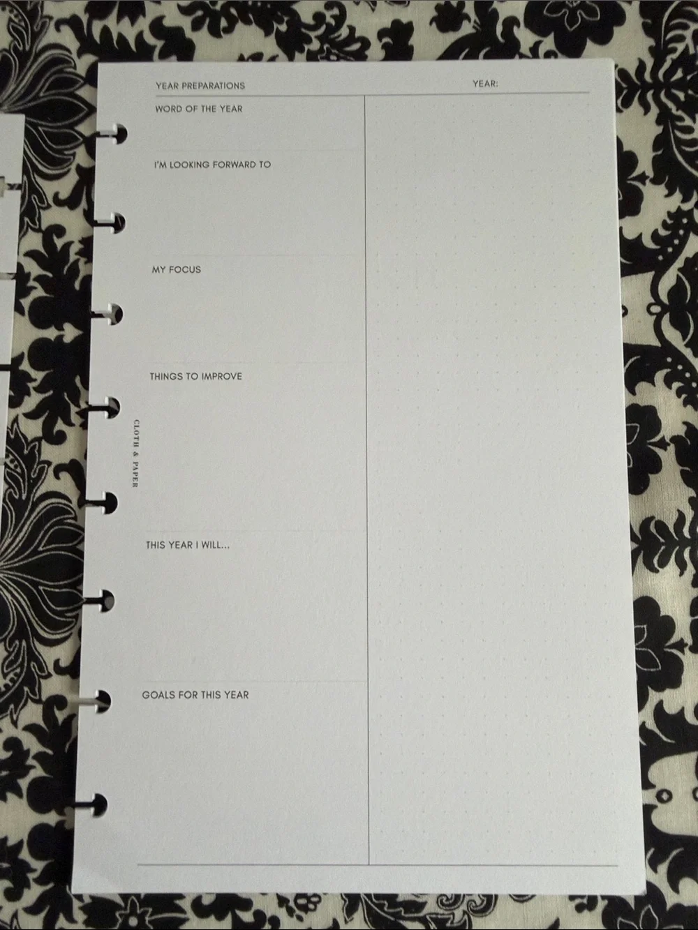 Cloth & Paper Vision Board